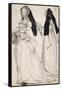 Two Views of a Woman Wearing an English Hood-Hans Holbein the Younger-Framed Stretched Canvas