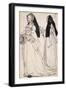 Two Views of a Woman Wearing an English Hood-Hans Holbein the Younger-Framed Art Print