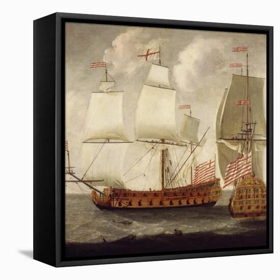 Two Views of East Indiaman of Time of King William Iii, Ca 1685-Isaac Sailmaker-Framed Stretched Canvas