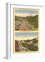 Two Views of Hot Springs, Arkansas-null-Framed Art Print