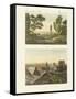 Two Views of Paris-null-Framed Stretched Canvas