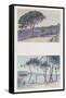 Two Views of Ste Maxime-null-Framed Stretched Canvas