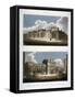 Two Views of the Bank of England, City of London, 1814-J Pass-Framed Stretched Canvas