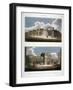 Two Views of the Bank of England, City of London, 1814-J Pass-Framed Giclee Print