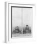 Two Views of the Construction of the Eiffel Tower, 14th June and 10th July 1888-null-Framed Photographic Print