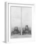 Two Views of the Construction of the Eiffel Tower, 14th June and 10th July 1888-null-Framed Photographic Print