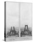 Two Views of the Construction of the Eiffel Tower, 14th June and 10th July 1888-null-Stretched Canvas