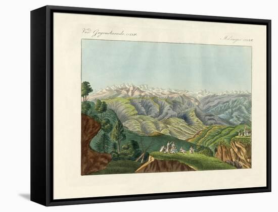 Two Views of the Himalayas-null-Framed Stretched Canvas