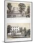 Two Views of Wick Hall Collegiate School, Hackney, London, C1830-TJ Rawlins-Mounted Giclee Print