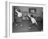 Two Waafs Fencing for Recreation During World War Ii-Robert Hunt-Framed Photographic Print