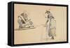 Two Washerwomen-Eugene Louis Boudin-Framed Stretched Canvas