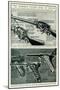 Two Weapons Automatic Rifle and German's Automatic Pistol 1917-S.W. Clatworthy-Mounted Art Print