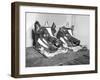 Two Well Decorated Roasted Pigs Heads in Australia, Ca. 1955.-Kirn Vintage Stock-Framed Photographic Print