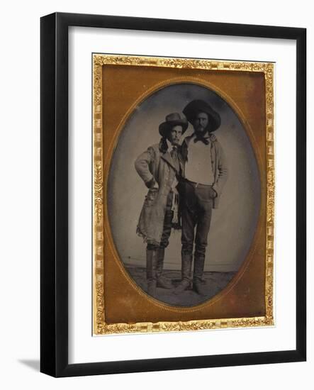 Two Western Pals-null-Framed Art Print