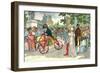 Two- Wheeled Célérifère under the Directory-Eugene Courboin-Framed Giclee Print