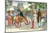 Two- Wheeled Célérifère under the Directory-Eugene Courboin-Mounted Giclee Print