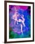 Two White Ballerinas Watercolor-Irina March-Framed Art Print