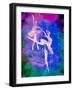 Two White Ballerinas Watercolor-Irina March-Framed Art Print