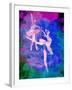 Two White Ballerinas Watercolor-Irina March-Framed Art Print