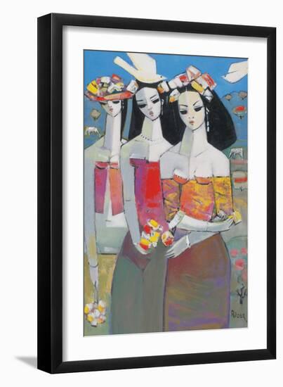 Two White Birds-Endre Roder-Framed Giclee Print