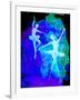 Two White Dancing Ballerinas-Irina March-Framed Art Print