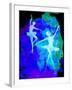 Two White Dancing Ballerinas-Irina March-Framed Art Print