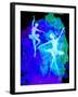 Two White Dancing Ballerinas-Irina March-Framed Art Print