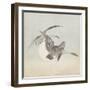 Two White Fronted Geese in Flight-Ohara Koson-Framed Giclee Print