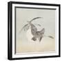 Two White Fronted Geese in Flight-Ohara Koson-Framed Giclee Print