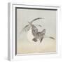 Two White Fronted Geese in Flight-Ohara Koson-Framed Giclee Print