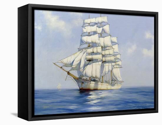 Two White Ships, the 'Bangalore', 2003-James Brereton-Framed Stretched Canvas