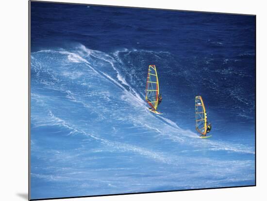 Two Windsurfers-null-Mounted Photographic Print