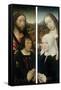 Two Wings of a Triptych with the Donor, Thomas Isaacq-Master of the Magdalen Legend-Framed Stretched Canvas