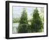 Two Winter Trees 1-Peter Roux-Framed Art Print