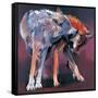 Two Wolves, 2001-Mark Adlington-Framed Stretched Canvas