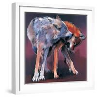 Two Wolves, 2001-Mark Adlington-Framed Giclee Print