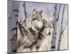 Two Wolves in the Birches-Rusty Frentner-Mounted Giclee Print