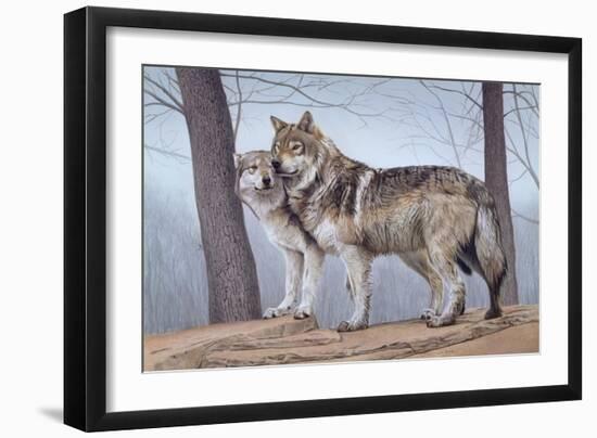 Two Wolves-Rusty Frentner-Framed Giclee Print