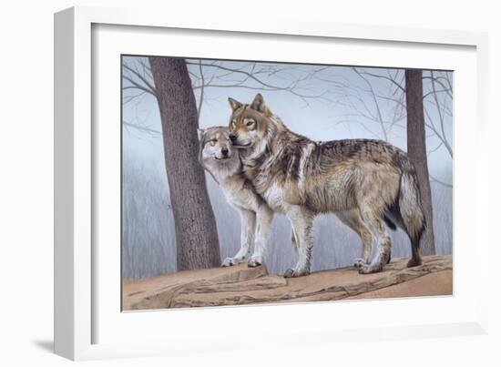 Two Wolves-Rusty Frentner-Framed Giclee Print