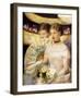 Two Woman at Theater-Mary Cassatt-Framed Giclee Print