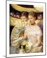 Two Woman at Theater-Mary Cassatt-Mounted Giclee Print