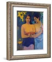 Two Woman from Tahiti, 1899-Paul Gauguin-Framed Giclee Print