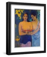 Two Woman from Tahiti, 1899-Paul Gauguin-Framed Giclee Print