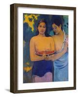 Two Woman from Tahiti, 1899-Paul Gauguin-Framed Giclee Print