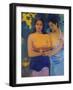 Two Woman from Tahiti, 1899-Paul Gauguin-Framed Premium Giclee Print