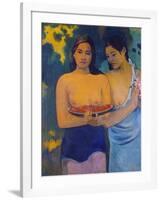 Two Woman from Tahiti, 1899-Paul Gauguin-Framed Giclee Print