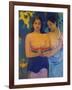 Two Woman from Tahiti, 1899-Paul Gauguin-Framed Giclee Print