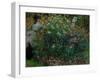 Two Women among the Flowers, 1875-Claude Monet-Framed Giclee Print