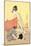 Two Women and a Cat-Kitagawa Utamaro-Mounted Art Print