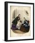 Two Women and a Child in the Latest French Fashions-Laure Noel-Framed Art Print